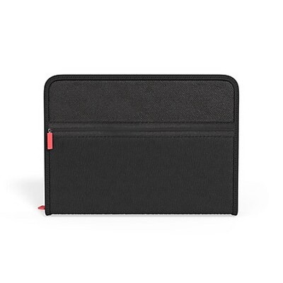 MyOfficeInnovations 7-Pocket Expanding Zip Fabric File Black Letter Size (51818) 2756992