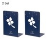 Unique Bargains Pressed Flowers L-Shaped Desk Organizer Bookend for Stationery Desktop Office Accessories - 3 of 4