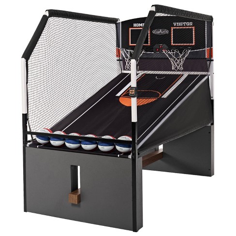  ESPN Rally and Roar Indoor Home 2 Player Hoop Dual Shootout  Basketball Arcade Game with Preset Games, LED Scoreboard, Side Netting, 3  Basketballs and Pump : Toys & Games