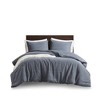 NicBex 3 Pcs Twill Washed Comforter Set Cozy Cotton Bedding Set, All-Season Bedding Comforter Sets Duvet Set, Machine Washable - 4 of 4