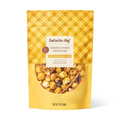 Fall Harvest Butter Caramel Popcorn Mix With Peanut Butter Cup, Pretzels & Candy Corn - 7oz - Favorite Day™