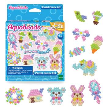 Aquabeads Arts & Crafts Pastel Fancy Theme Bead Refill with over 600 Beads and Templates, Ages 4 and Up