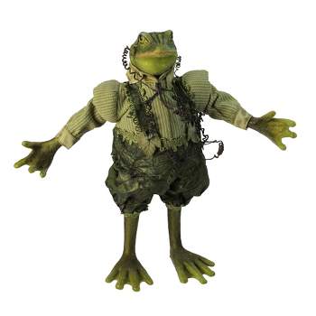 Allstate Floral 13" Princess Garden Whimsical Green Mr. Frog Decorative Figure with Vine Accents