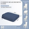 Aoodor Outdoor Dining Chair Cushions Set of 4, Waterproof Patio Furniture Seat Cushions, Outdoor Chair Pads with Ties - 3 of 4