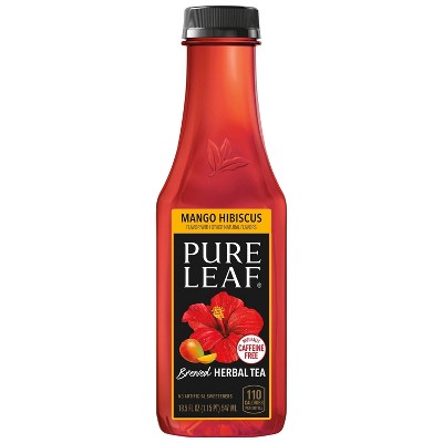 Pure Leaf Mango Hibiscus Herbal Tea - 18.5 fl oz Bottle