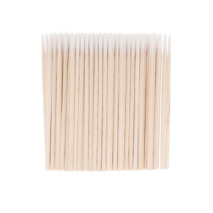 Unique Bargains Disposable False Eyelash Removal Cotton Swab Yellow 100 Pcs - 1 of 4