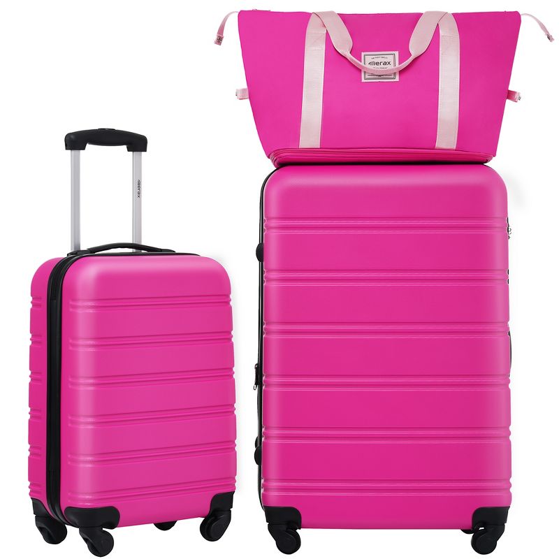 2/3 PCS Luggage Set, ABS Hardshell Expandable  Spinner Suitcase with Travel Bag and TSA Lock - ModernLuxe, 1 of 7