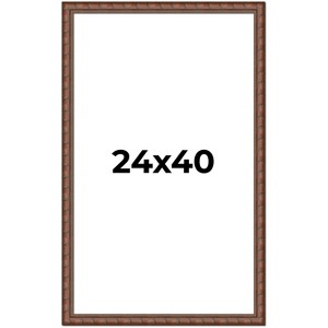 PosterPalooza | 24x40 Modern Bamboo Picture Frame, UV Acrylic, 5 Finishes - 1 of 4