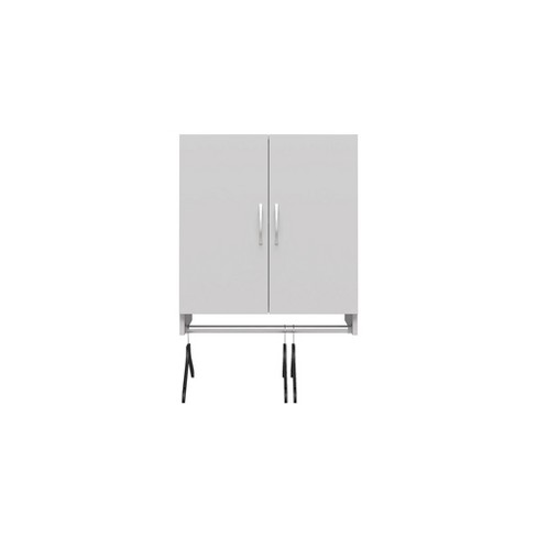 Basin Tall Asymmetrical Storage Cabinet with Adjustable Shelving