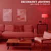Luxrite E12 LED Filament Red Light Bulbs, 4.5W (40W Equivalent), Colored Glass Candelabra Bulb, UL Listed, E12 Base, Indoor Outdoor 3 Pack - 2 of 4