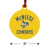 McNeese State University Cowboys Logo Aluminum Holiday Christmas Tree Ornament - 3 of 4