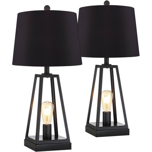 Black industrial deals table lamps