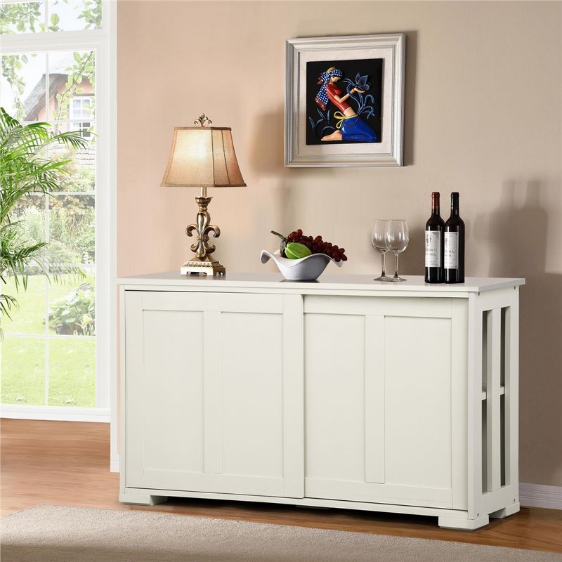 Yaheetech Sideboard Buffet Cabinet with Storage Sliding Door for Kitchen Dining Room, 3 of 9