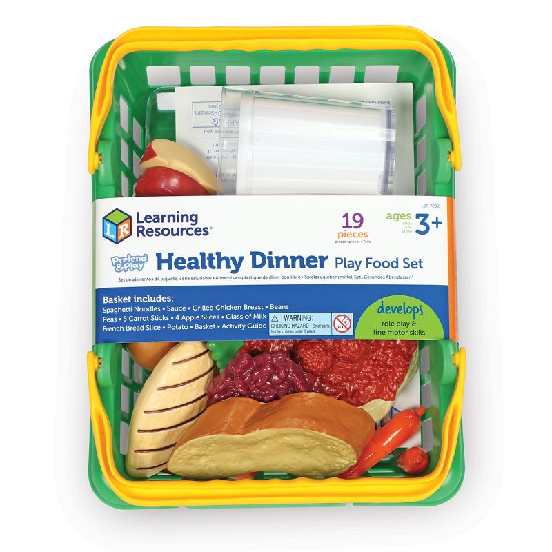 Learning Resources Healthy Dinner Play Food Basket, 4 of 5