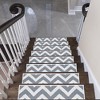 SussexHome Traverse Design Cotton Anti-Slip Stair Treads, 9” X 28“ - 3 of 4