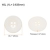 Unique Bargains Resin Snap Fastener Round Flat 4-Hole Sewing Buttons 10 Pcs - 2 of 4