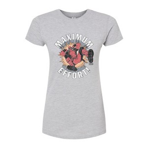 Women's - Marvel - Deadpool Maximum Effort Fitted Graphic T-Shirt - 1 of 2