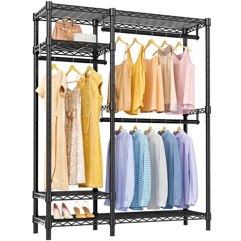 Vipek V30 Garment Rack Heavy Duty Freestanding Clothing Rack, Metal Clothes  Rack Portable Wardrobe Closet System, White : Target