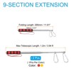 Unique Bargains Stainless Steel Portable Collapsible With Clips Flagpole 2 Pcs - 2 of 4