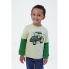 John Deere Tractor Construction 2fer Waffle Knit Long Sleeve T-Shirt - 2 of 4