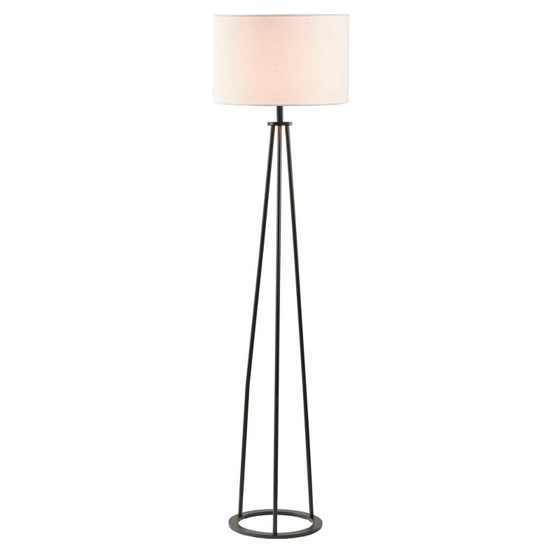 Clyde Metal Floor Lamp (Includes LED Light Bulb) Black - Martha Stewart, 4 of 7