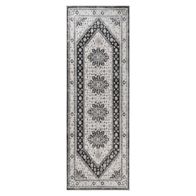 Classic Vintage Medallion Indoor Runner or Area Rug by Blue Nile Mills