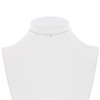 Bella Silver Sterling Silver Center Small Sideways Cross Choker - Silver - 12+3 Inch - 2 of 4