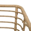 vidaXL 3 Piece Bistro Set Poly Rattan Oak - 4 of 4