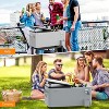 VINGLI Patio Cooler, Rolling Ice Chest on Wheels, Portable Patio Party Bar Drink Cooler Cart, with Shelf, Beverage Pool with Bottle Opener,Water Pipe - 3 of 4