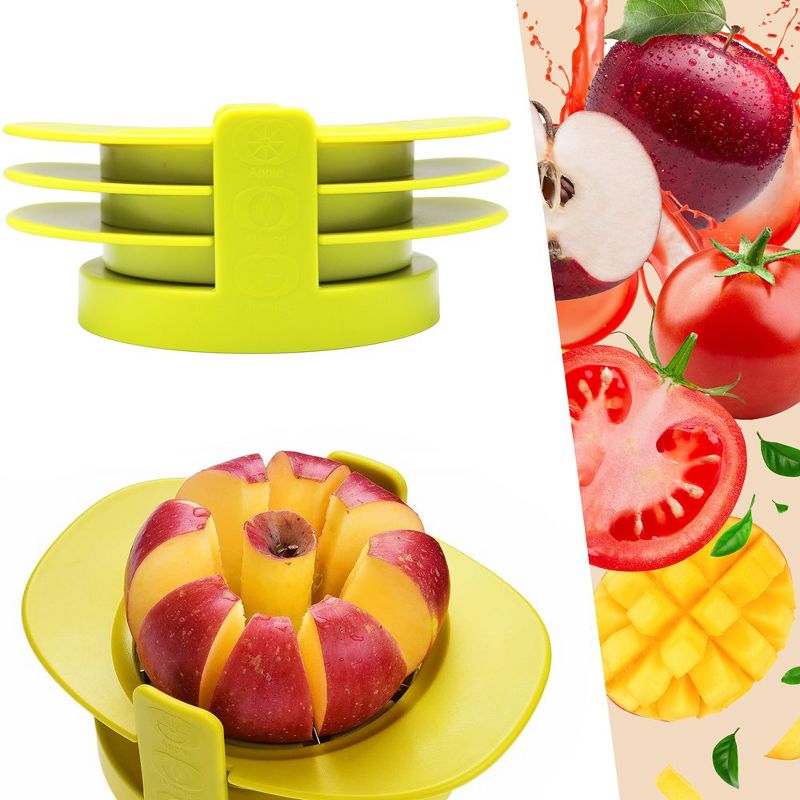 Cheer Collection 3-in-1 Fruit and Vegetable Slicer and Corer, 3 of 8