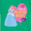 Girls' - Disney Princess - Kisses and Valentine Wishes Short Sleeve Graphic T-Shirt - 2 of 4