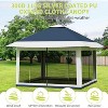 Outdoor Patio Gazebo 12x12ft, Pop up with Mosquito Netting, Outdoor Canopy Tent with 4 Ropes 8 Stakes, Portable Carrying Bag and Double Roofs - 4 of 4
