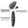 Prime Pets Cat Brush with Push Button, Self Cleaning Slicker Brush for Dogs & Cats Shedding Grooming - 4 of 4