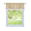 Kate Aurora Country Farmhouse Flax Linen Tie Up Window Valance - 2 of 2