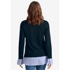 ellos Plus Size Fine Gauge Layered Pullover - 3 of 4