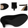Perphy Women's Ankle Strap Round Toe Stiletto Heels Mary Jane Pumps - 4 of 4