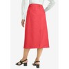 Jessica London Women's Plus Size True Fit Button-Front Midi Skirt - 3 of 4