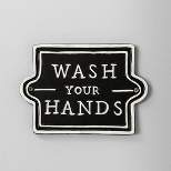 'Wash Your Hands' Wall Sign Black/White - Hearth & Hand™ with Magnolia