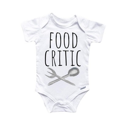 Food Critic Foodie Onesie® Baby Boy Girl Clothes Infant Bodysuit Funny Cute Newborn GS1