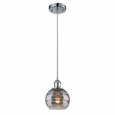 Rochester - 1 Light Cord Hung Mini Pendant In Industrial Style-7.88 Inches Tall and 5.88 Inches Wide