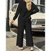 Women's TEXTURED CROPPED FLARE PANT - SEE AND BE SEEN - 4 of 4