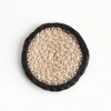 Plum & Post Jute Coasters, Set of 4 - Natural/Black - Durable & Stylish - 2 of 4