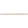 Black Bow Jewelry 2.5mm, 14k Tri-Color Gold, D/C Solid Rope Chain Bracelet - 3 of 4