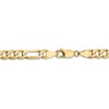 Black Bow Jewelry Men's 5.25mm 14k Yellow Gold Solid Flat Figaro Chain Necklace - 4 of 4