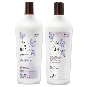 Bain de Terre Lavender BLONDE TONING Color Enhancing Shampoo & Conditioner (33 oz LITER DUO SET KIT) - 1 of 4