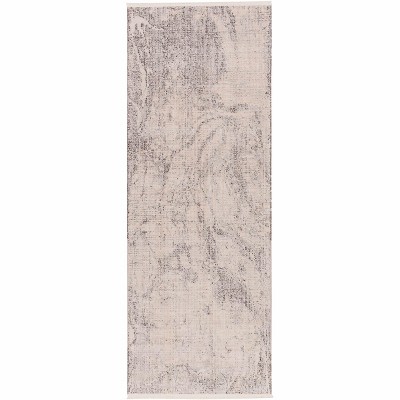 Hauteloom Rahm Ivory Marble Rug