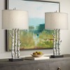 John Timberland White Forest 30 1/4" Tall Faux Birch Tree Large Farmhouse Rustic Country Cottage End Table Lamps Set of 2 Living Room Bedroom Bedside - 2 of 4