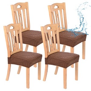 Unique Bargains Polyester Spandex Waterproof Durable Dining Chair Slipcovers - 1 of 4