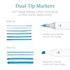 Best Choice Products Set of 228 Alcohol-Based Markers, Dual-Tipped Pens w/ Brush & Chisel Tip, Carrying Case - 3 of 4