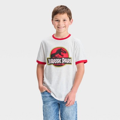 Boys' Jurassic World Mosa Short Sleeve Graphic T-shirt - Navy Blue : Target